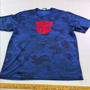 Transformers Universal Studios Sport-Tek Blue Camo Tee